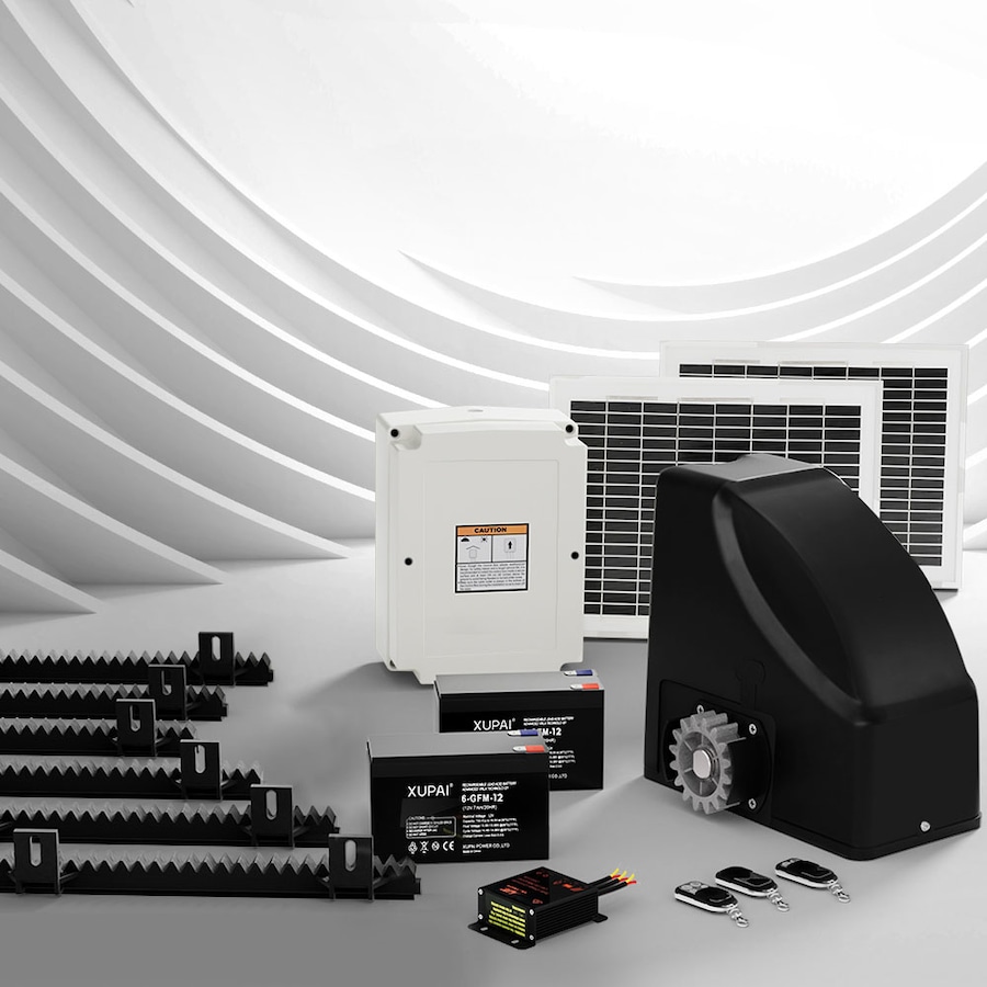 LockMaster Automatic Sliding Gate Opener Kit 20W Solar 6M 600KG