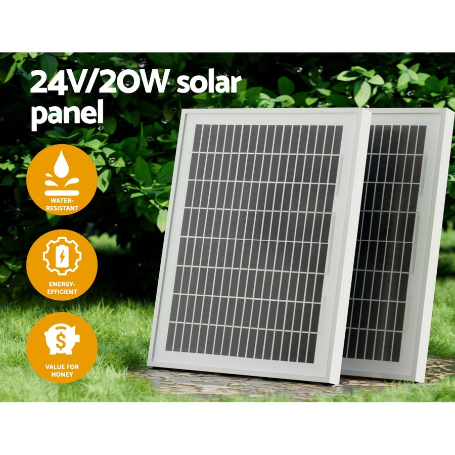 LockMaster Automatic Sliding Gate Opener Kit 20W Solar 6M 600KG