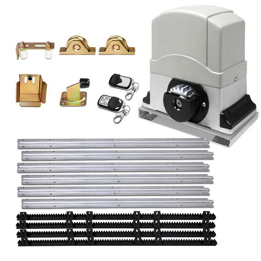 LockMaster 1200KG Auto Sliding Gate Opener Motor Remote Hardware Accessories Kit