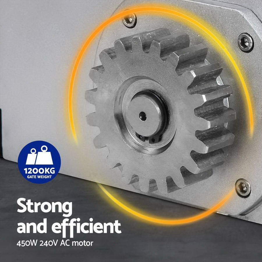 LockMaster 1200KG Auto Sliding Gate Opener Motor Remote Hardware Accessories Kit