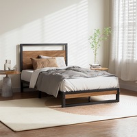 Artiss Metal Bed Frame Single Size 192x95cm Bed Base Platform DANE