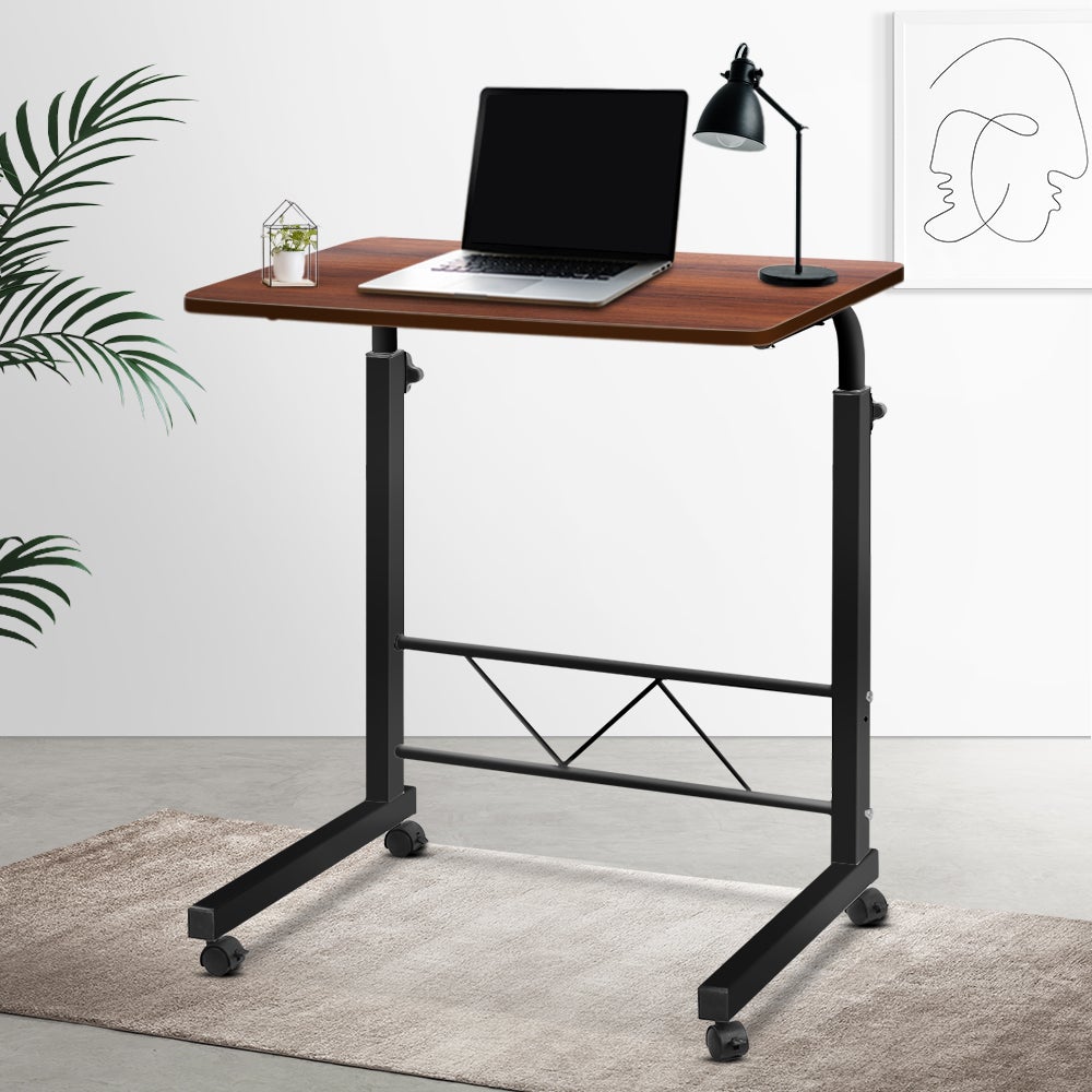 Artiss Laptop Desk Stand Up Table Computer Desks Dark Wood