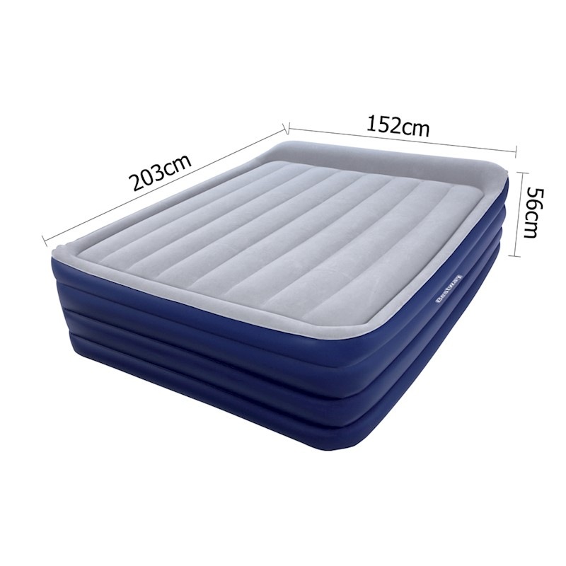 Bestway Queen Size Inflatable Air Mattress Navy and Grey Buy
