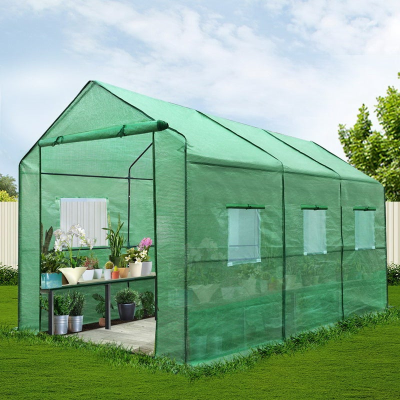 Greenfingers Greenhouse Green House 3 5x2x2m Garden Shed Buy Walk In Greenhouses