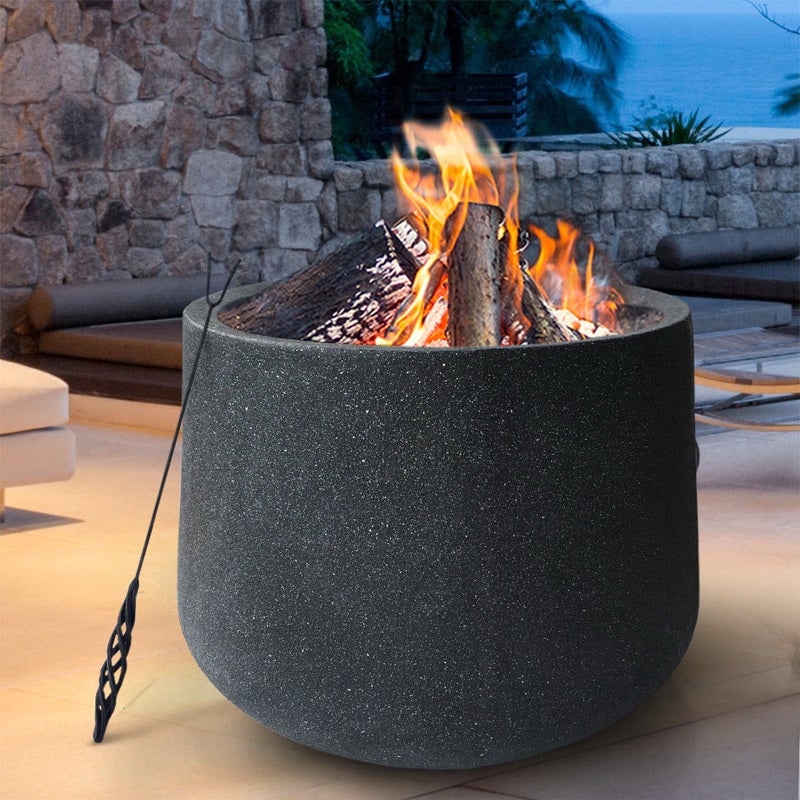 Outdoor Portable Fire Pit Bowl Wood, Outdoor Movable Fire Pits