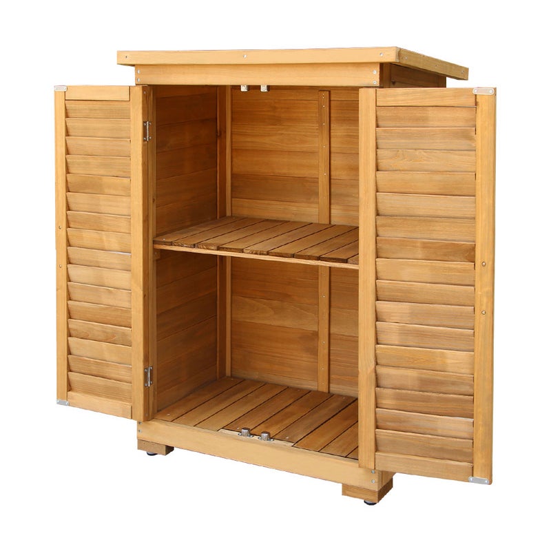 Outdoor Storage Cabinet Box Wooden, Outdoor Furniture Storage Cabinet