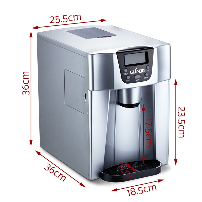 Buy Devanti 2L Portable Ice Maker Water Dipenser Ice Cube Machine