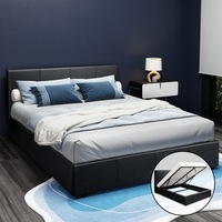 215x160 Artiss Bed Frame Queen Gas Lift Black NINO