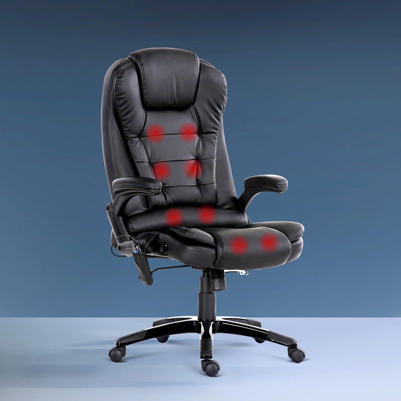 Artiss Massage Gaming Office Chair 8 Point Heated Chairs Computer