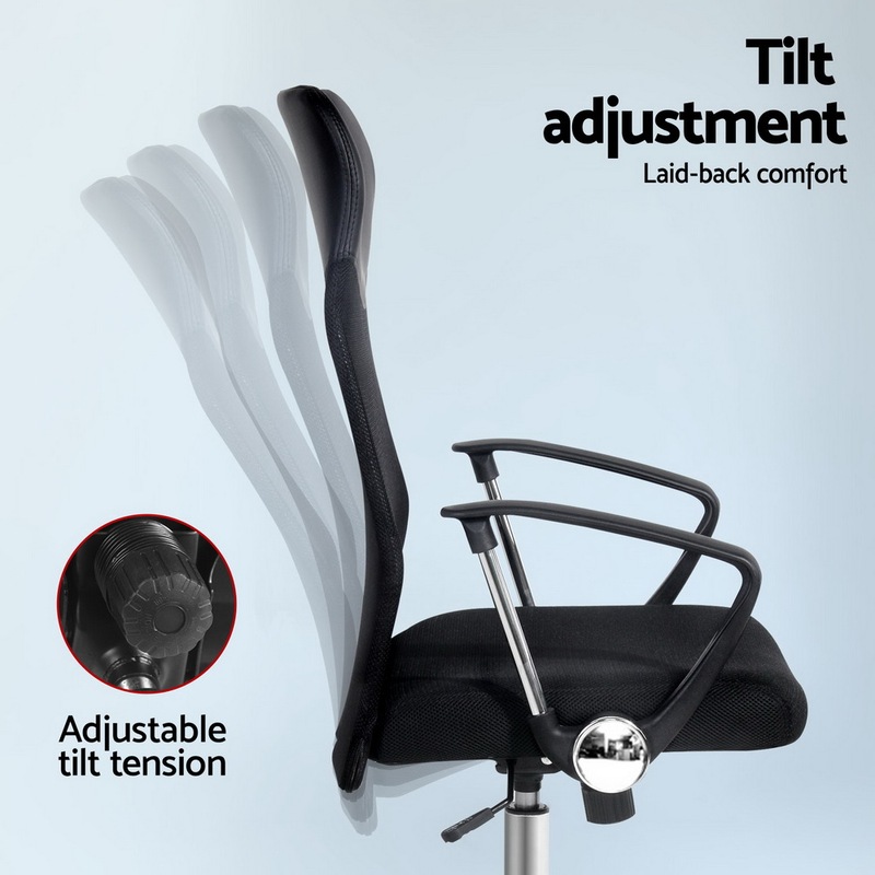 Buy Artiss Mesh Office Chair High Back Black MyDeal