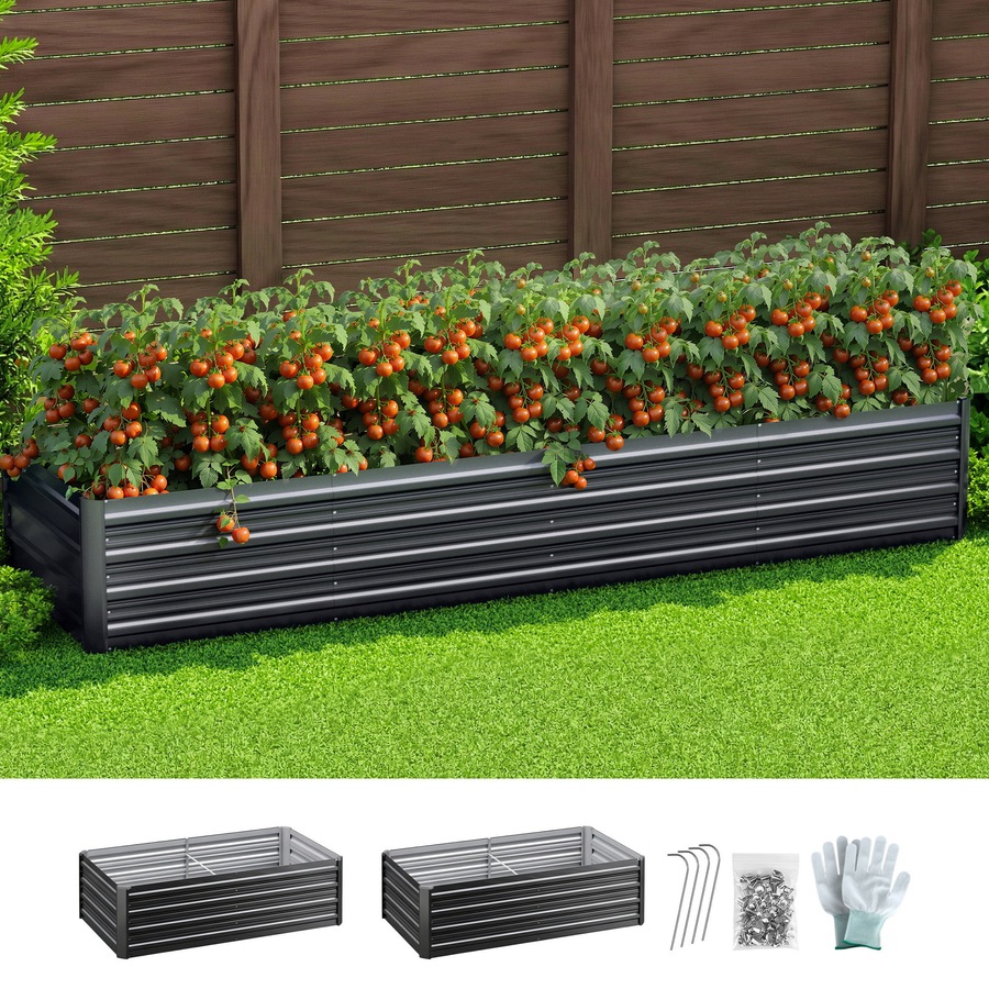 Buy Raised Garden Bed 240X80X45cm Ergonomic Planter Box Raised ...