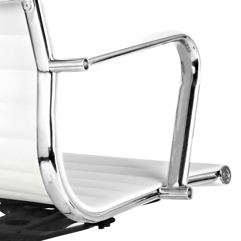 Buy Artiss PU Leather High Back Office Desk Chair White MyDeal