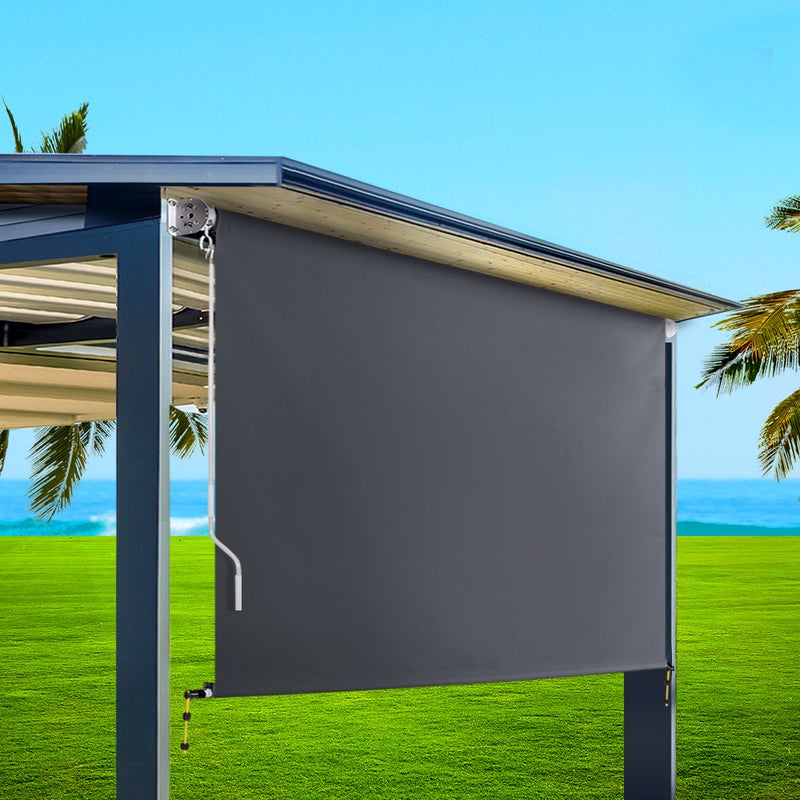 Retractable Straight Drop Roll Down Awning Patio Screen 3.0X2.5M Buy