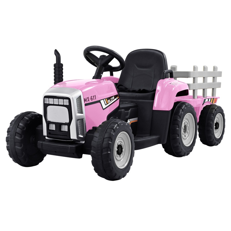 Rigo Kids Electric Ride On Car Tractor Toy Cars 12V Pink