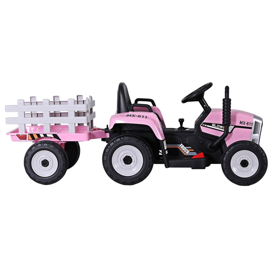 Rigo Kids Electric Ride On Car Tractor Toy Cars 12V Pink