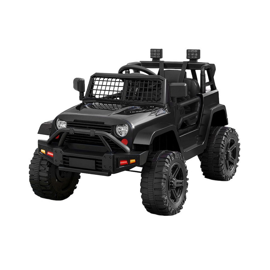 Rigo Kids Ride On Car 12V Electric Jeep Remote Vehicle Toy Cars Gift LED light Black