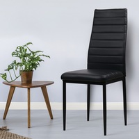 1 Set of 4 Artiss Dining Chairs Black