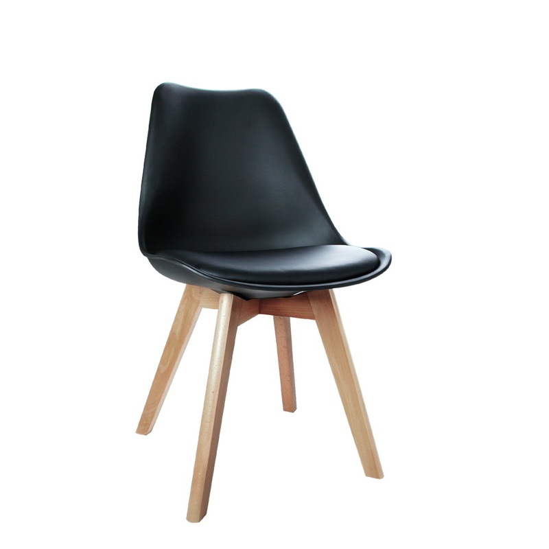 Buy Artiss Pu Leather Dining Chairs Black Kitchen Chairs Set Of 4 Eames