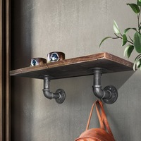 8x Artiss Floating Pipe Wall Shelf DIY Metal Brackets
