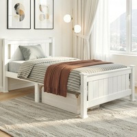 Single Wooden Timber Bed Frame RIO Kids Adults Mattress Base Size
