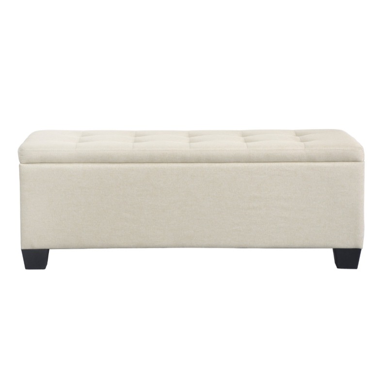 Artiss Storage Ottoman Blanket Box Large Seat Fabric Foot Stool Chest