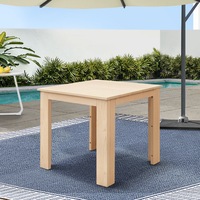 1x Gardeon Wooden Coffee Side Table Outdoor Furniture Indoor Desk Garden Natural