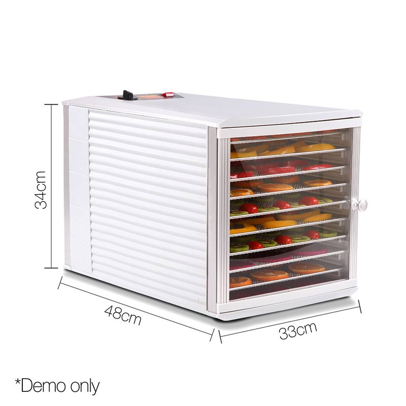 Devanti Food Dehydrator Stainless Steel Dehydrators Commercial Fruit 10