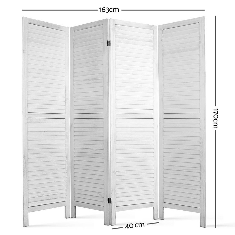 Buy Artiss Room Divider Screen 4 Panel Room Divider Wooden Room Divider
