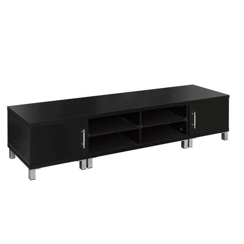 Buy Artiss TV Entertainment Unit 190cm Black Danson MyDeal