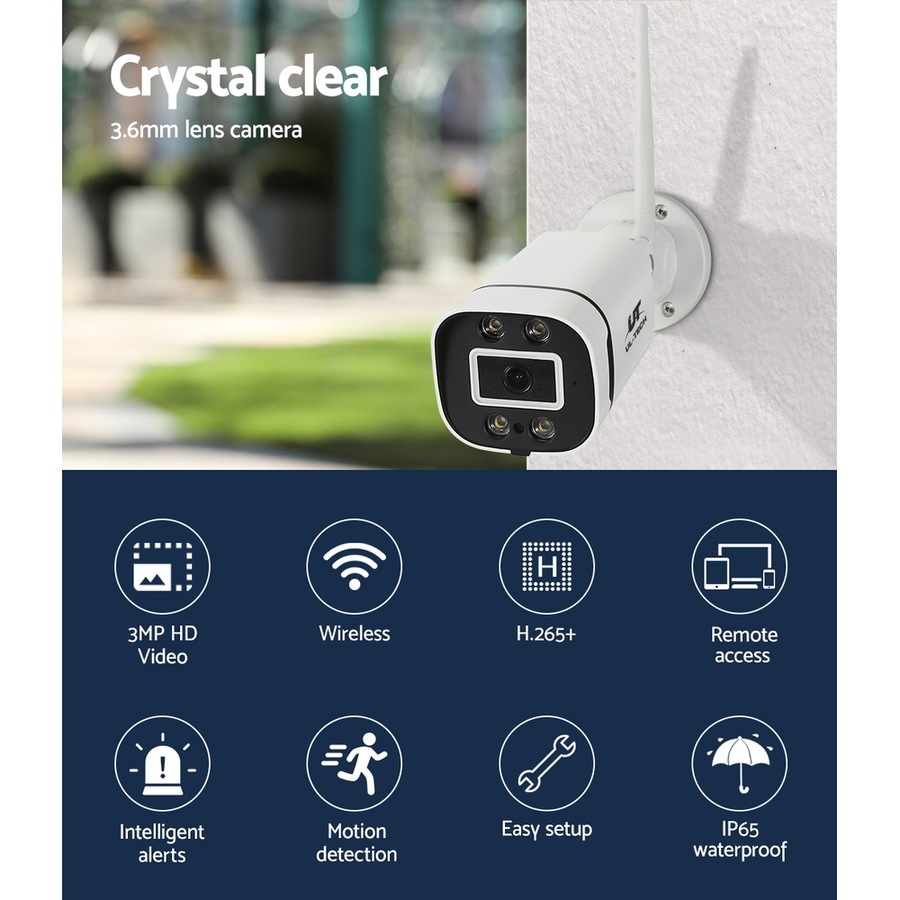 UL-Tech Wireless CCTV 3MP 2 Cameras Square