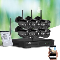 UL-Tech Wireless CCTV Security System 8CH NVR 3MP 6 Bullet Cameras 1TB