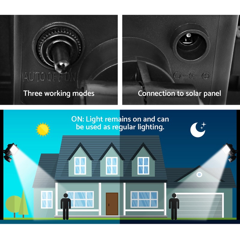 100 led solar lights sensor light outdoor security flood lights garden motion buy outdoor wall lights 9350062035962