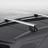 139 cm Giantz Universal Car Roof Rack Car Roof Bars Upgraded Holder Adjustable