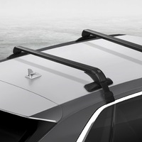 90cm Giantz Universal Car Roof Rack Cross Bars Aluminium Adjustable Lockable 45kg Clamps