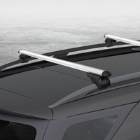 Giantz Universal Car Roof Rack Cross Bars Aluminium Silver Adjustable 1200mm Car 90kgs load Carrier