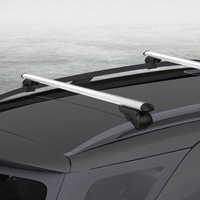 Giantz Universal Car Roof Racks Pod Cross Bars Aluminium Adjustable 123cm Sliver