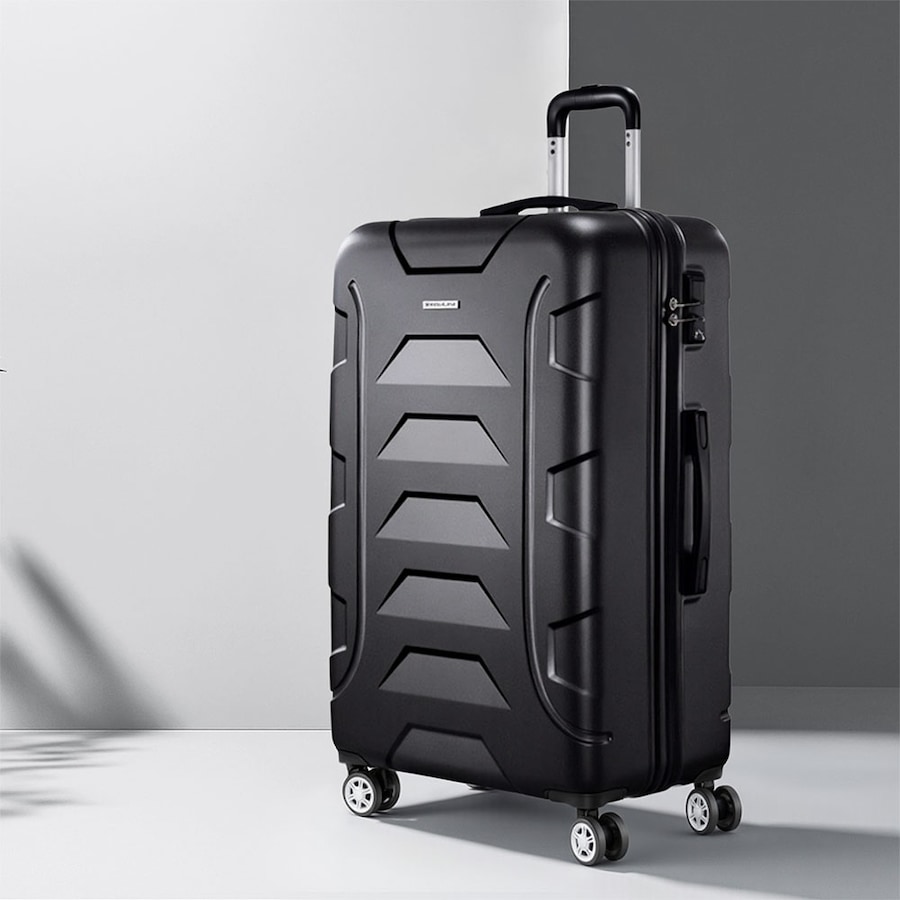 28" 75cm Wanderlite Luggage Trolley Travel Suitcase Set TSA Hard Case Lightweight Strap