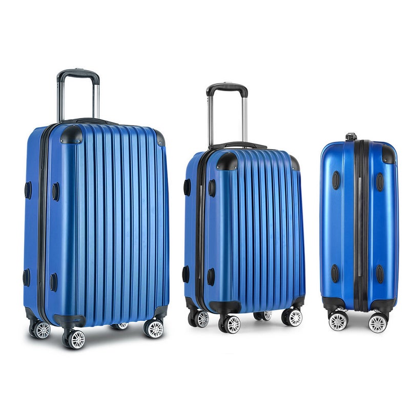 Buy Wanderlite 3pcs Luggage Trolley Set Travel Suitcase Hard Case Carry ...