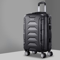 Wanderlite Luggage Case 20'' 28'' TSA Spinner Black
