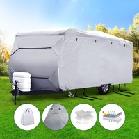 Weisshorn Caravan Cover Heavy Duty 14-24ft 4 Layer Campervan UV 5 Sizes Bag
