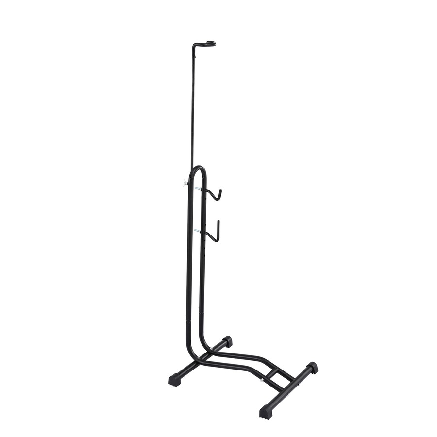 Weisshorn 4-in-1 Vertical Bike Stand, Adjustable Height Bicycle Parking Rack for 24"-27.5" Wheels