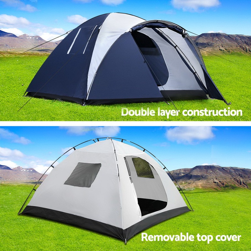 Buy Weisshorn Camping Tent 4 Person Hiking Beach Tents Canvas Swag
