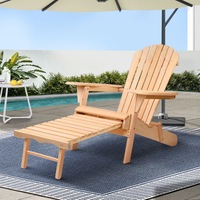 Adirondack Gardeon Outdoor Chairs Sun Lounge Chair Beach Patio Furniture Wooden