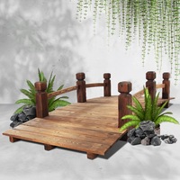 160cm Gardeon Garden Decor Outdoor Ornament Wooden Bridge