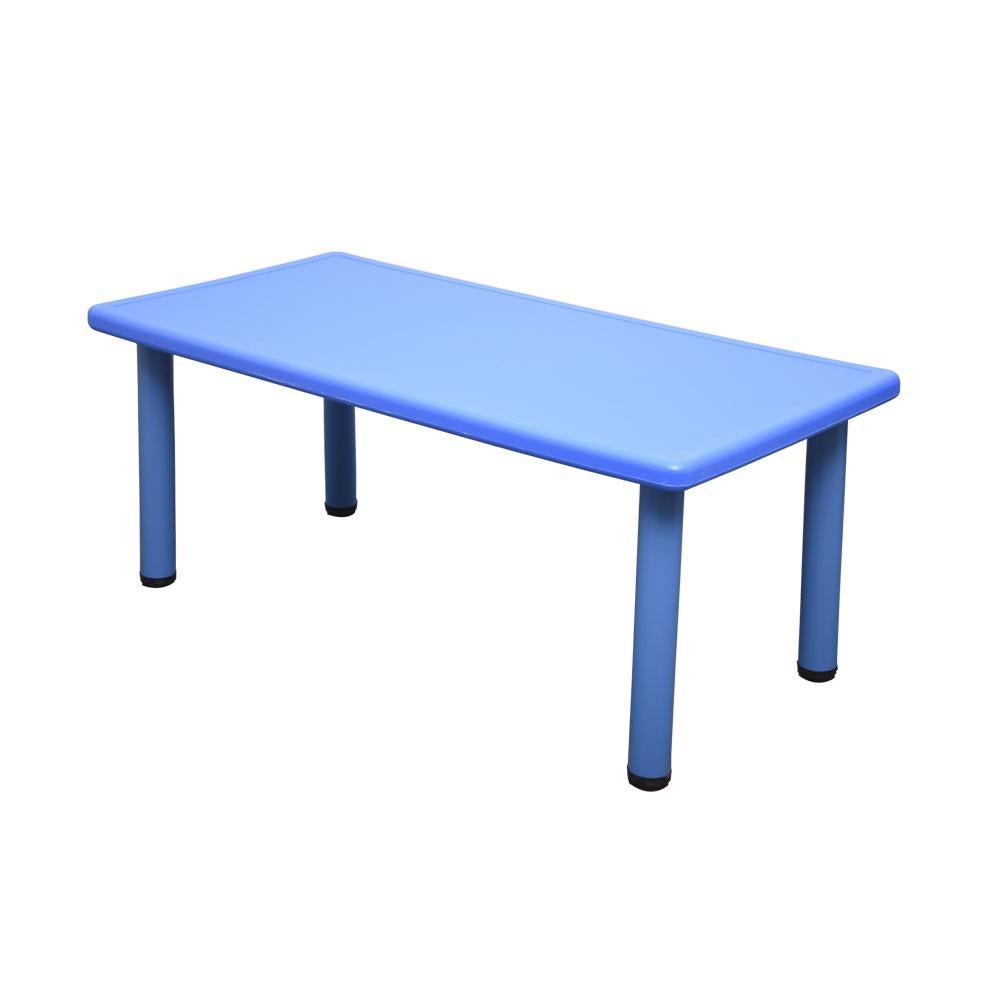 120x60cm Kid's Adjustable Rectangle Table Desk Blue