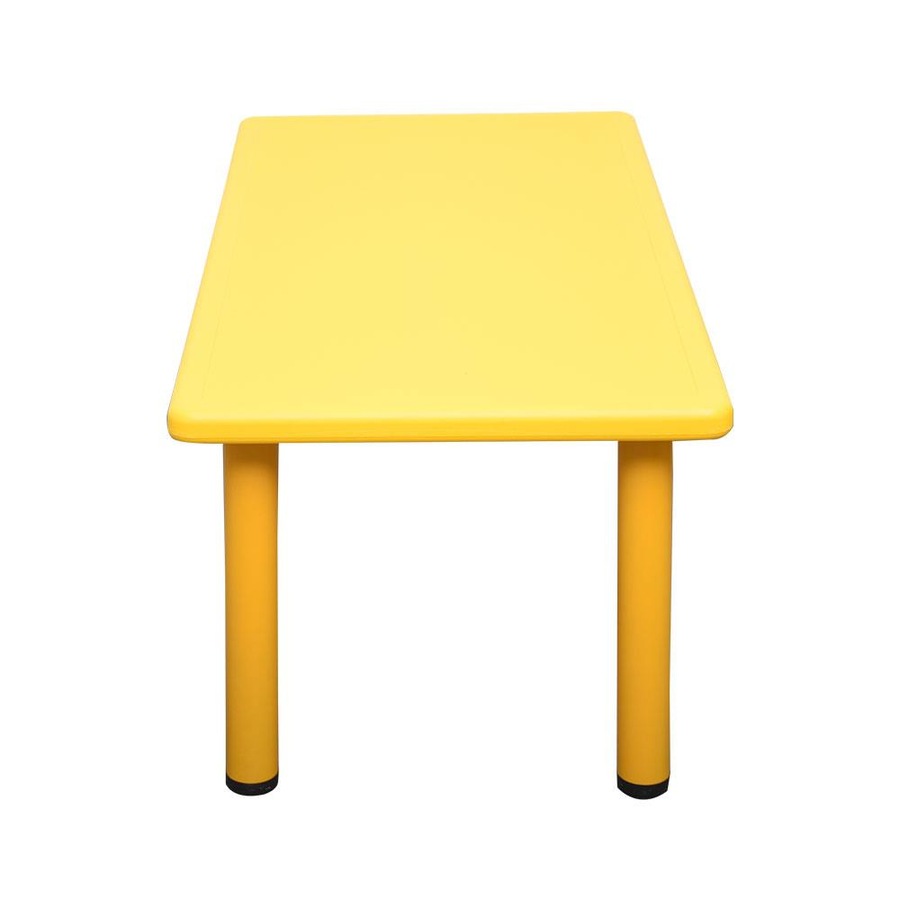 120x60cm Kid's Adjustable Rectangle Table Desk Yellow