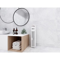 80CM Bathroom Storage Utility Cabinet Stand Tissue Holder White Waterproof