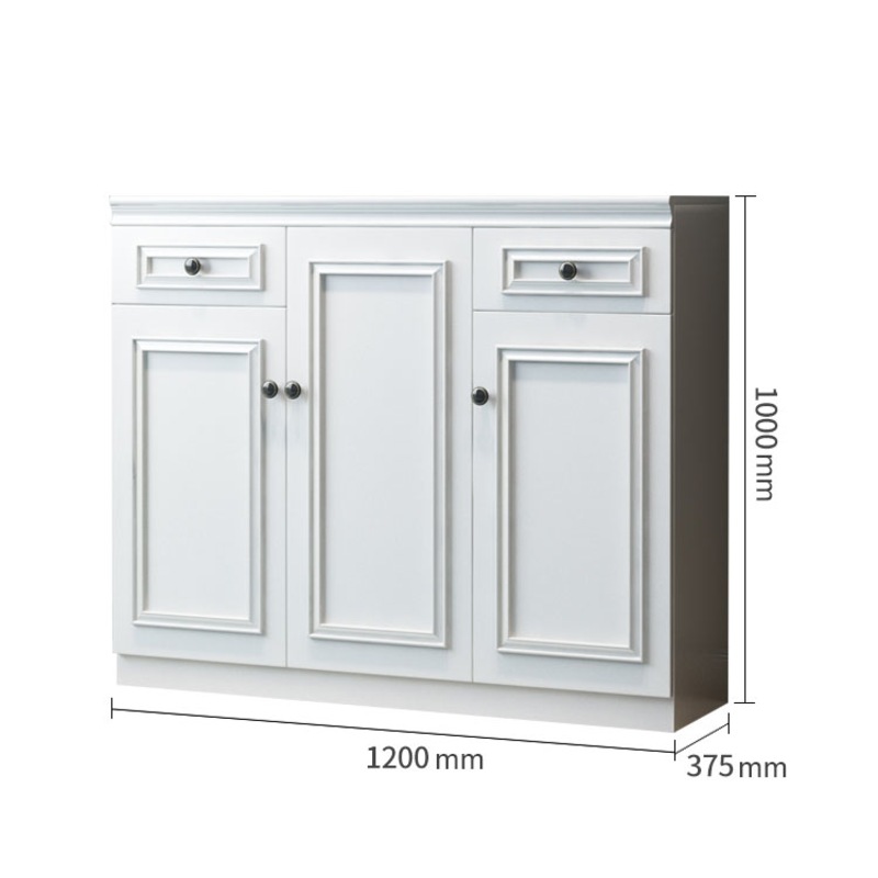 Buy French Provincial Shoe Storage Cupboard Matte White 120CM