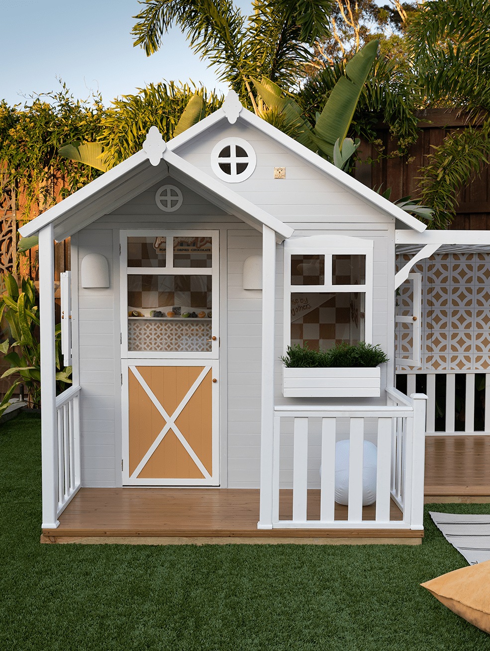 Wooden Cubby Afterpay Cubby House Millie Cubby House BIG W