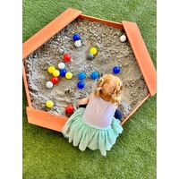 Wooden Hex Sandpit